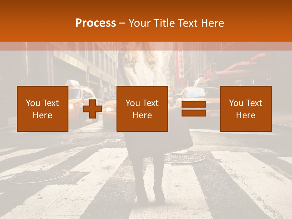 Business Way Crosswalks PowerPoint Template