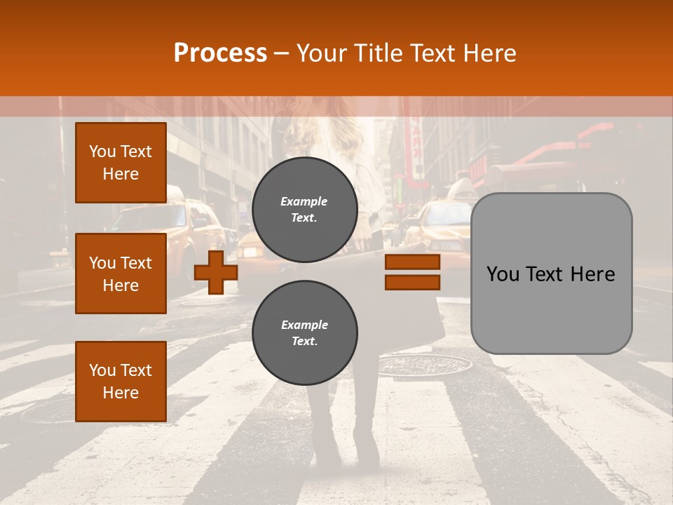 Business Way Crosswalks PowerPoint Template