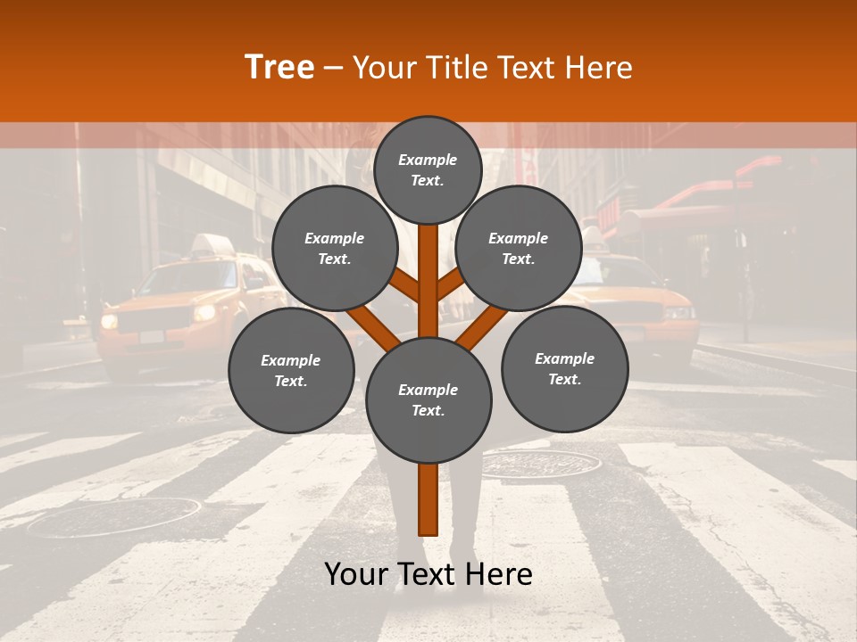 Business Way Crosswalks PowerPoint Template