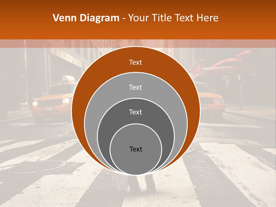 Business Way Crosswalks PowerPoint Template
