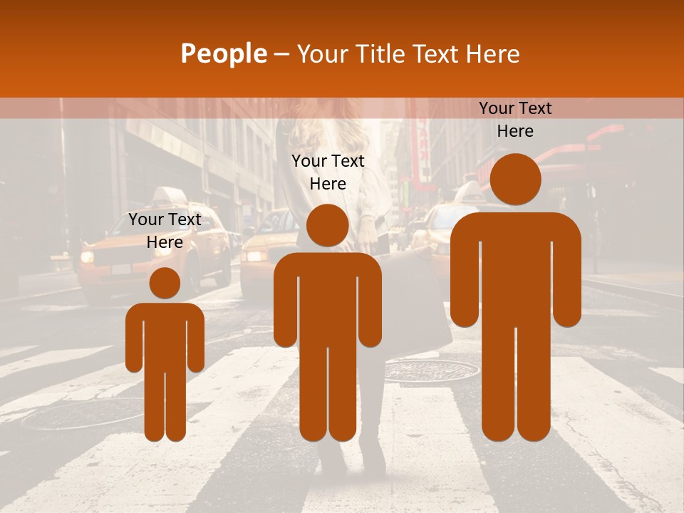 Business Way Crosswalks PowerPoint Template