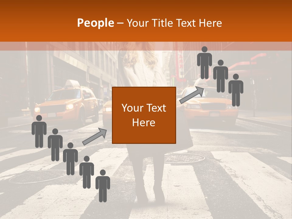 Business Way Crosswalks PowerPoint Template