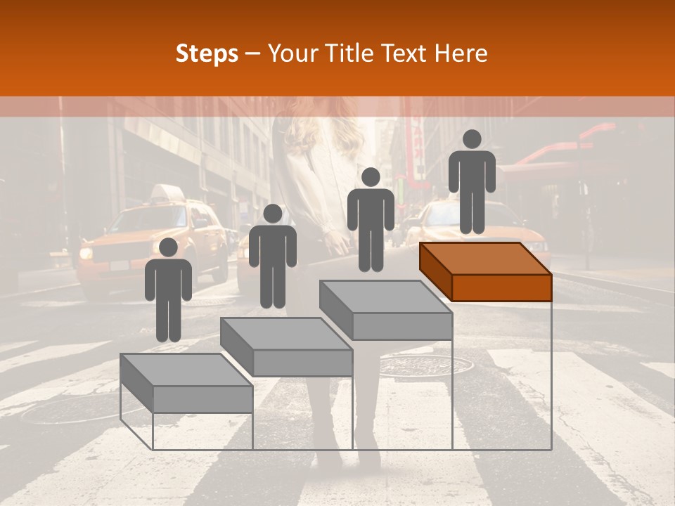 Business Way Crosswalks PowerPoint Template