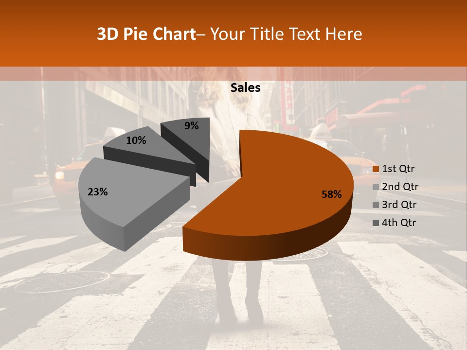 Business Way Crosswalks PowerPoint Template