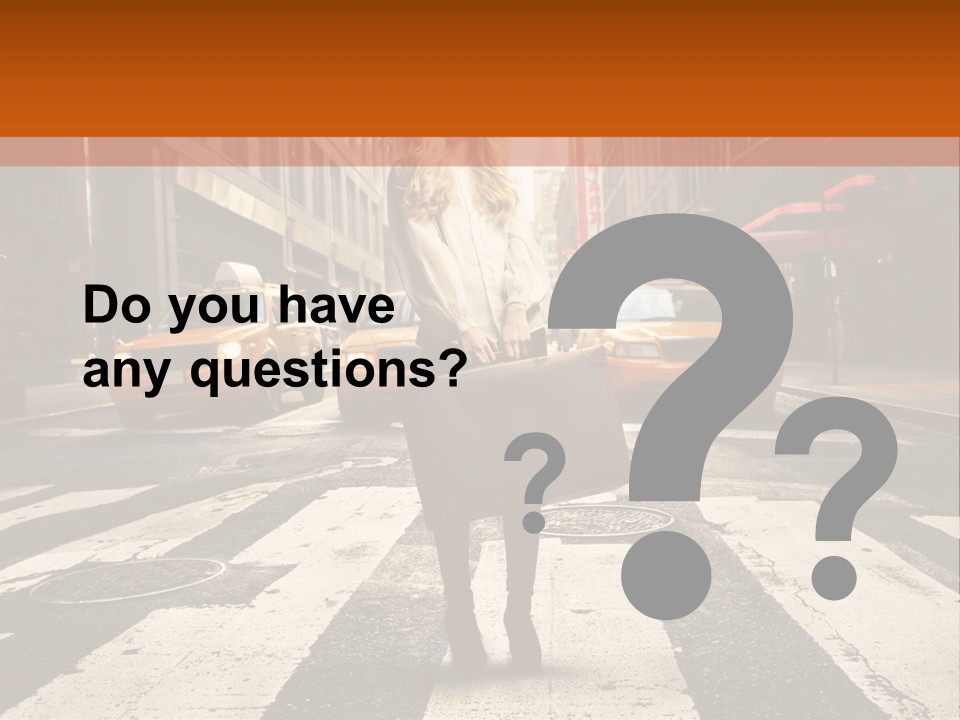 Business Way Crosswalks PowerPoint Template