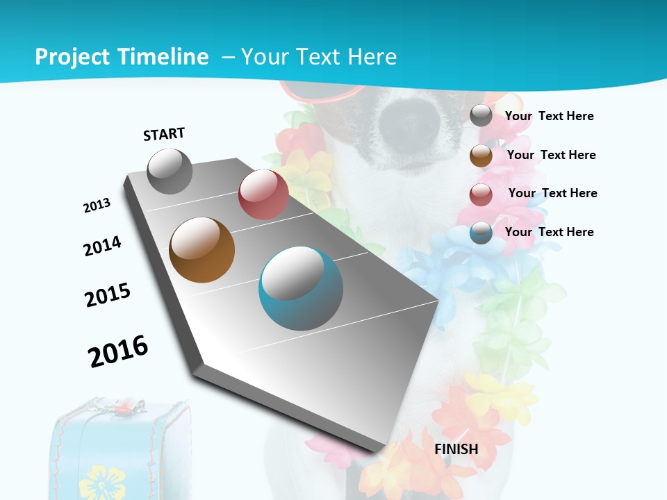 Sunglasses Merry Journey PowerPoint Template