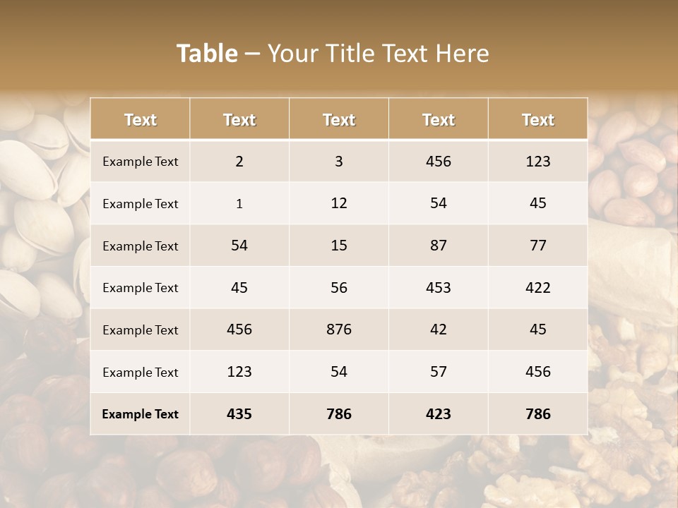 Raw Horizontal Brown PowerPoint Template