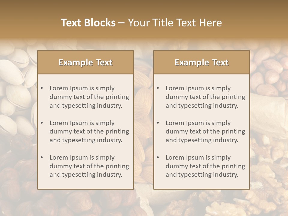 Raw Horizontal Brown PowerPoint Template