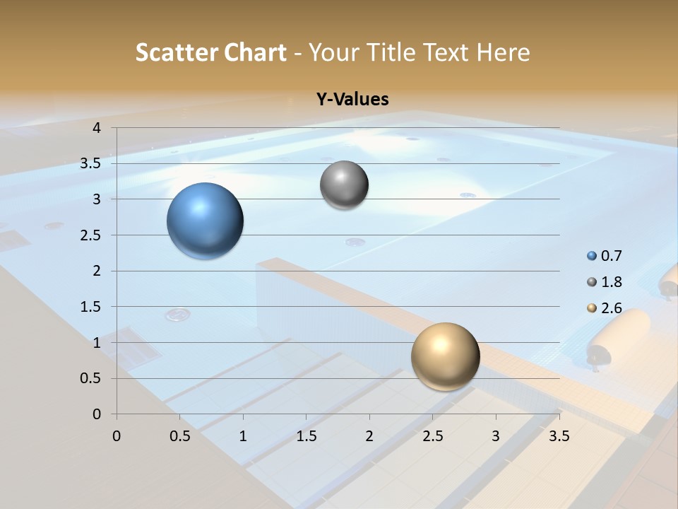 Illuminated Pool Poolside PowerPoint Template