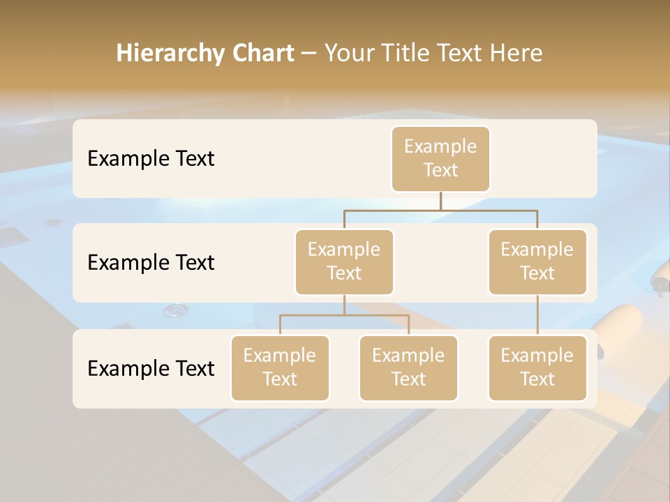 Illuminated Pool Poolside PowerPoint Template