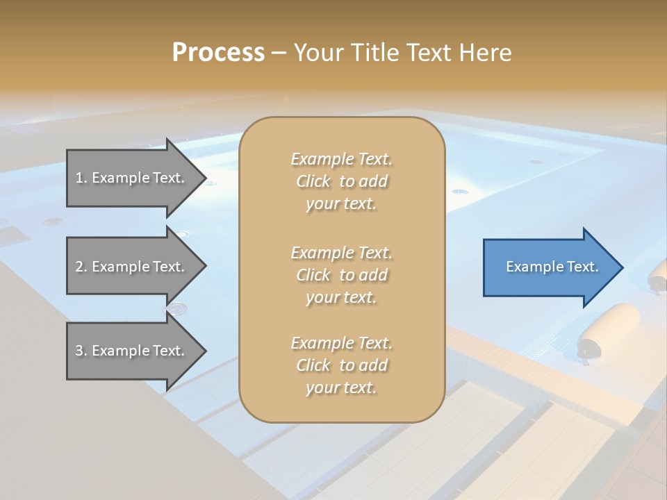 Illuminated Pool Poolside PowerPoint Template