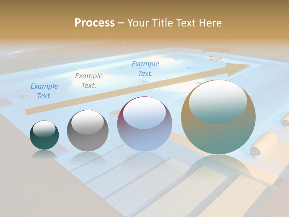 Illuminated Pool Poolside PowerPoint Template