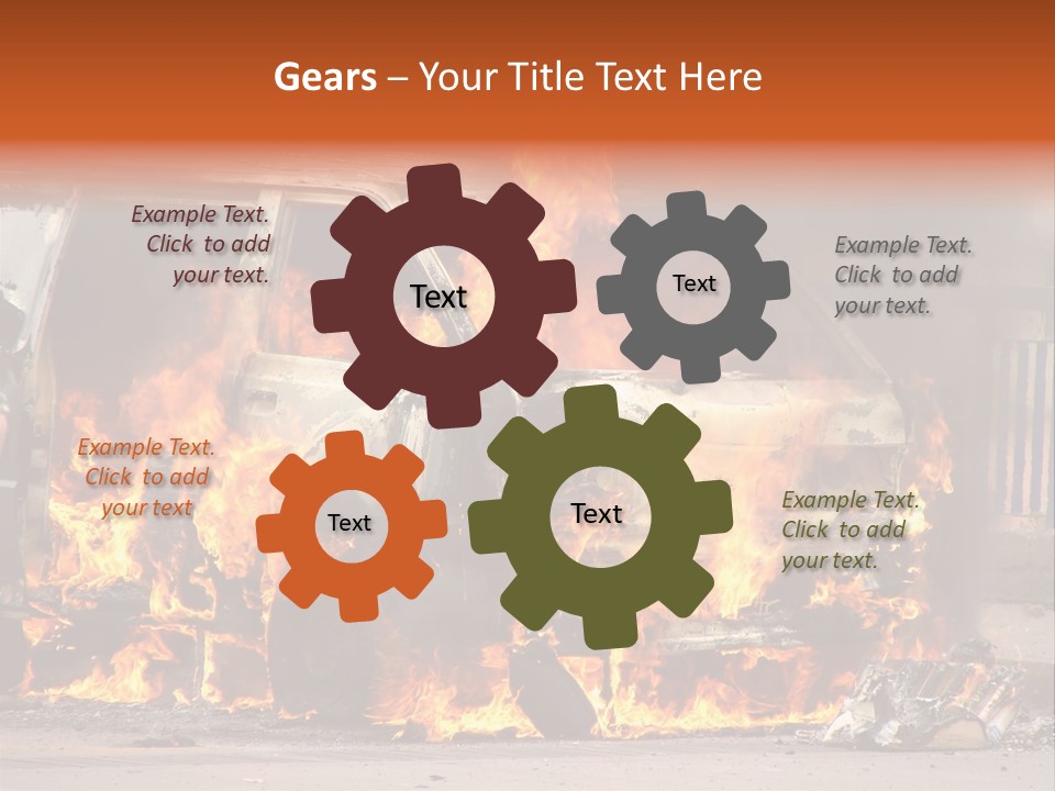 Horror Rescue Gas PowerPoint Template