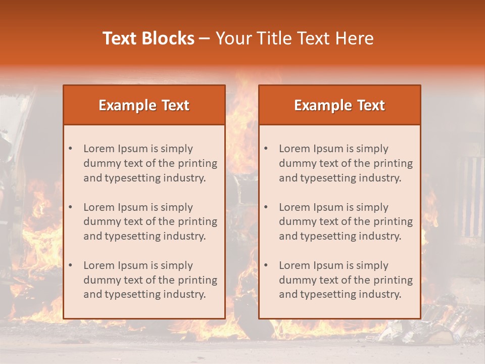 Horror Rescue Gas PowerPoint Template