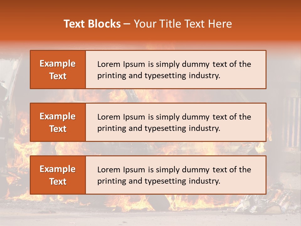 Horror Rescue Gas PowerPoint Template