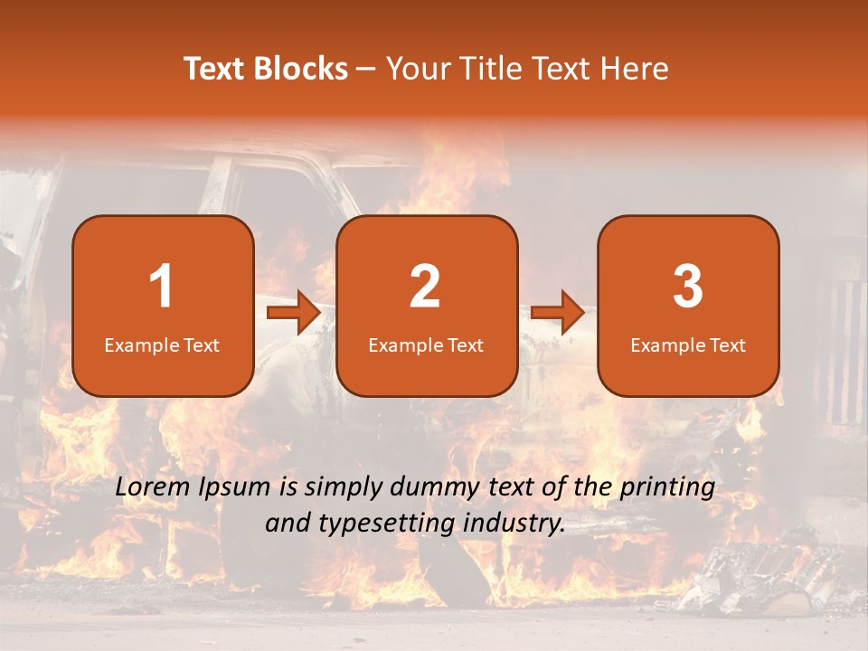 Horror Rescue Gas PowerPoint Template