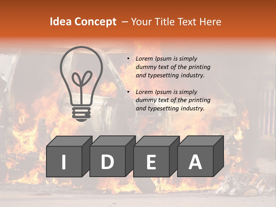 Horror Rescue Gas PowerPoint Template