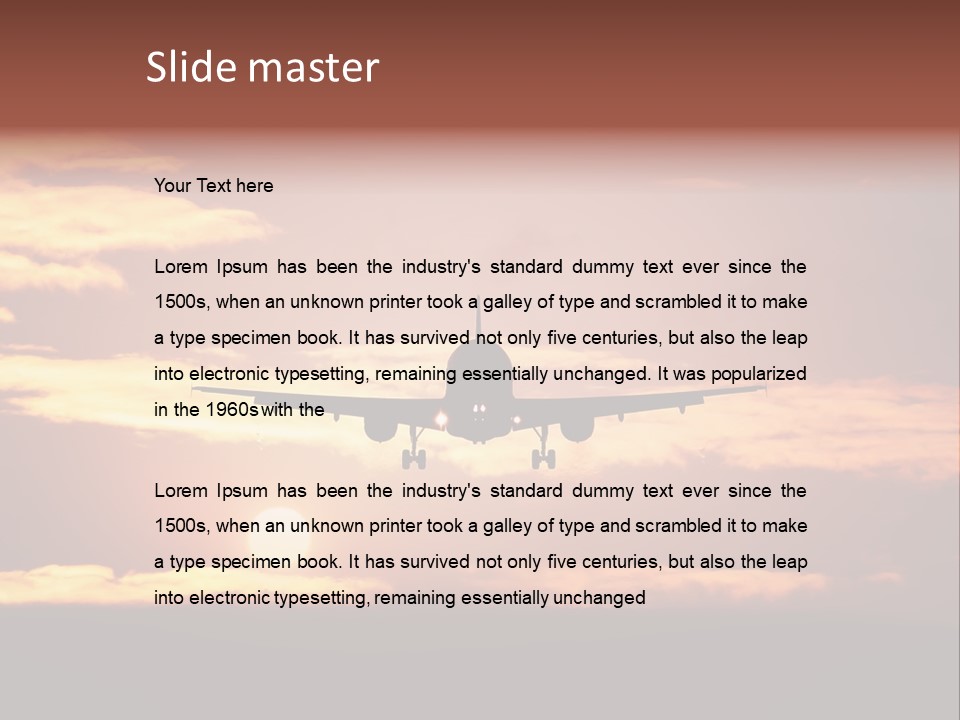 Horizontal Civil Cloud PowerPoint Template