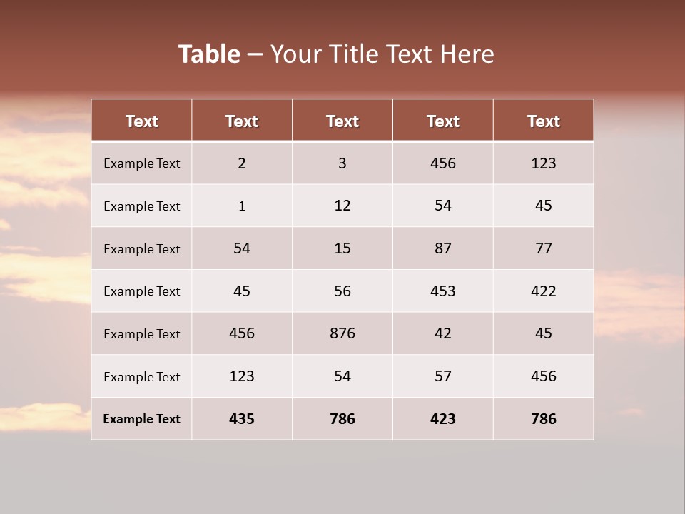 Horizontal Civil Cloud PowerPoint Template