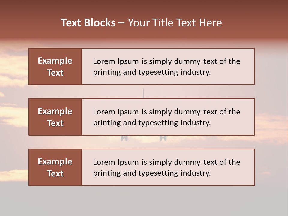 Horizontal Civil Cloud PowerPoint Template