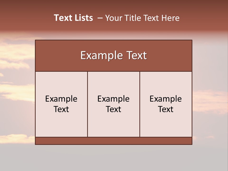 Horizontal Civil Cloud PowerPoint Template