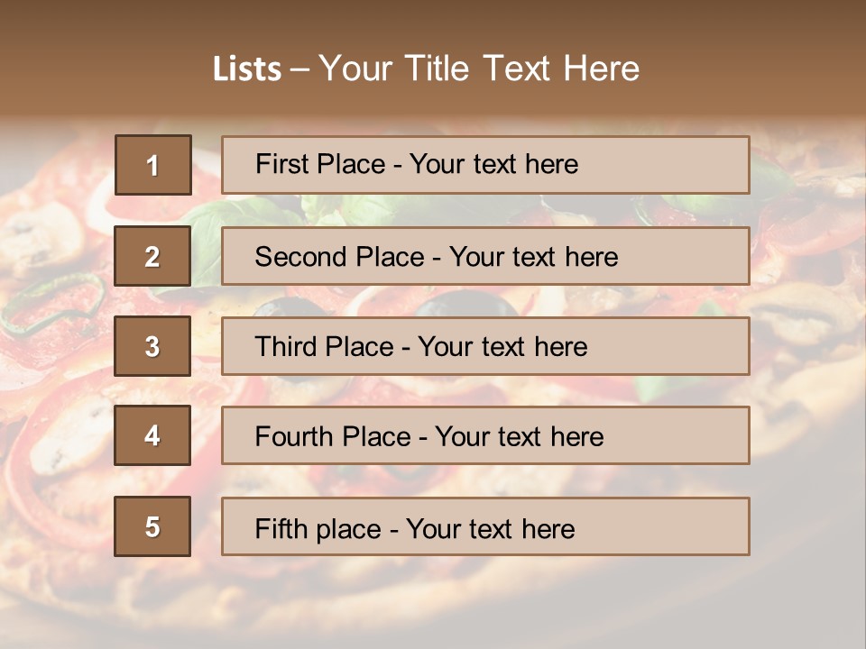 Chopping Board Cutting Board Baked PowerPoint Template