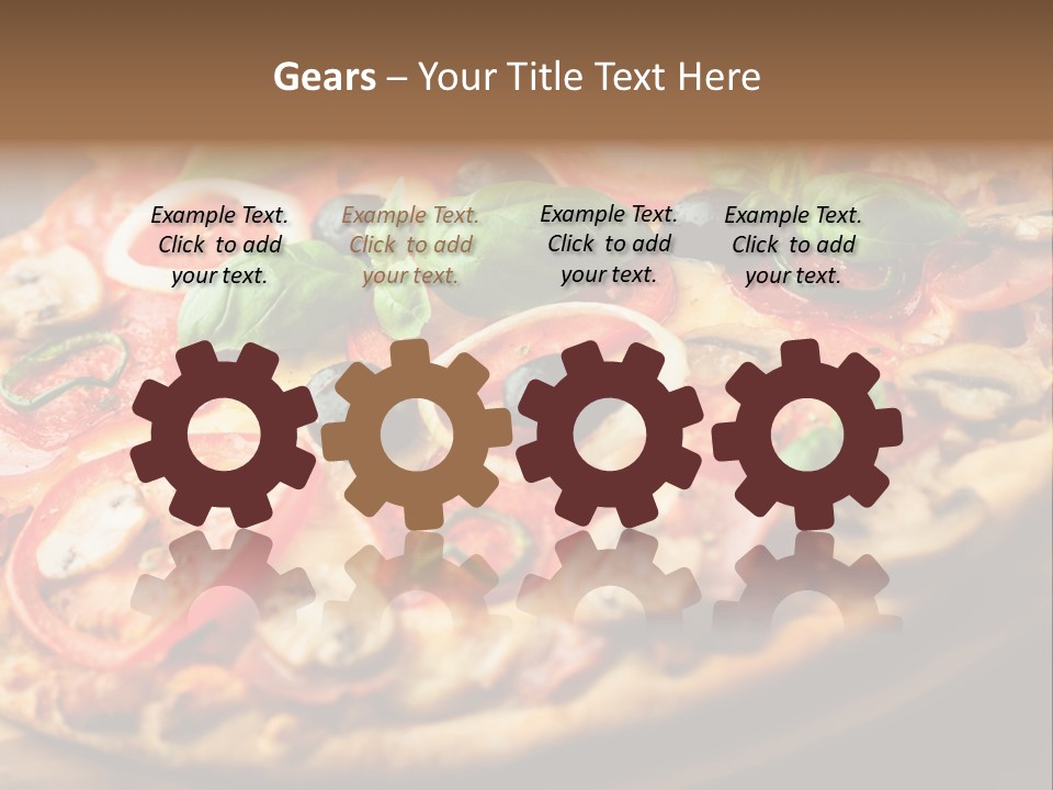 Chopping Board Cutting Board Baked PowerPoint Template