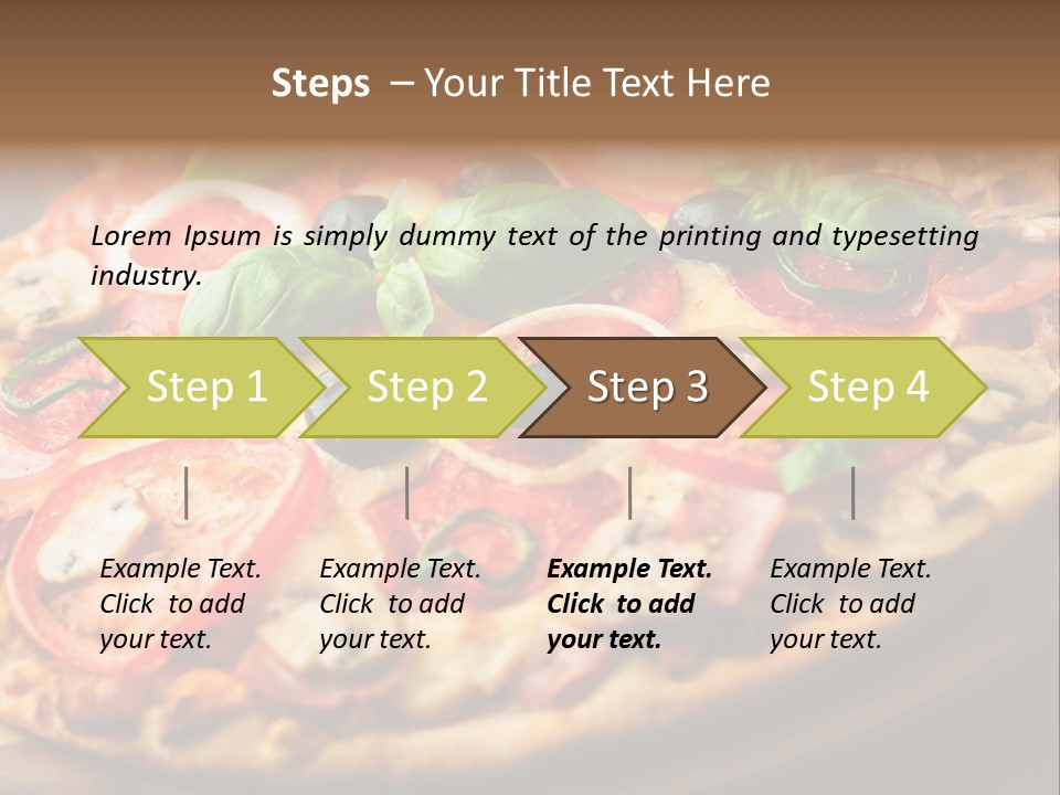 Chopping Board Cutting Board Baked PowerPoint Template