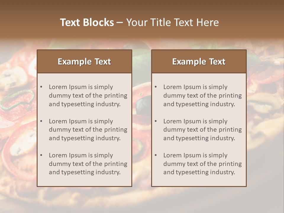 Chopping Board Cutting Board Baked PowerPoint Template