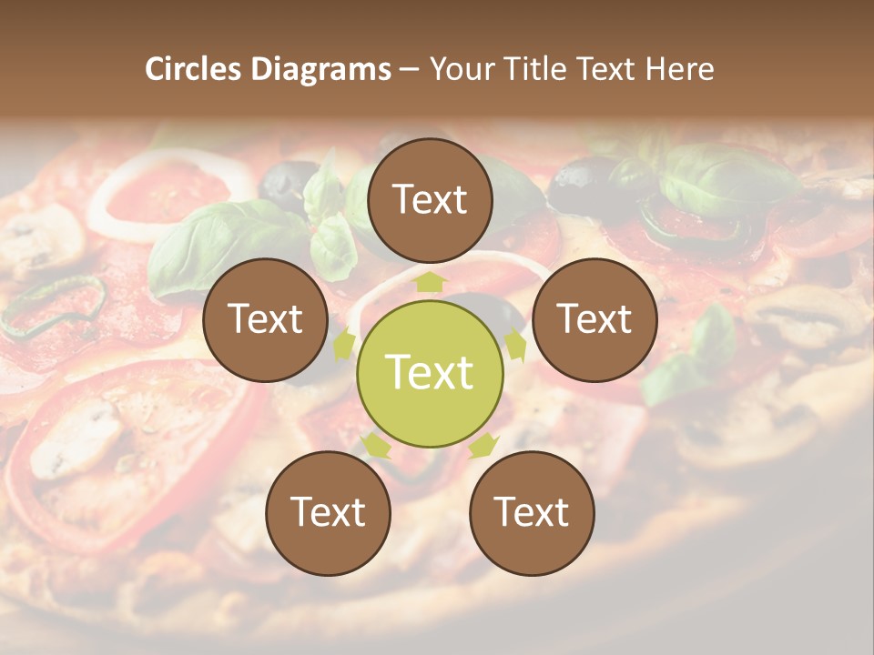 Chopping Board Cutting Board Baked PowerPoint Template