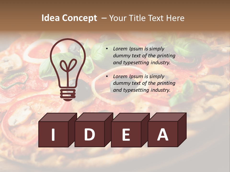 Chopping Board Cutting Board Baked PowerPoint Template