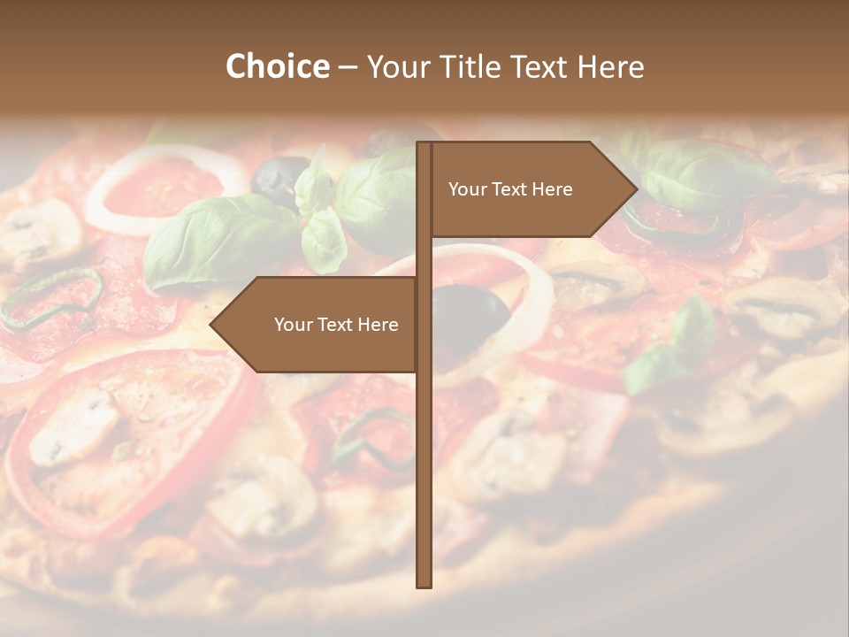 Chopping Board Cutting Board Baked PowerPoint Template