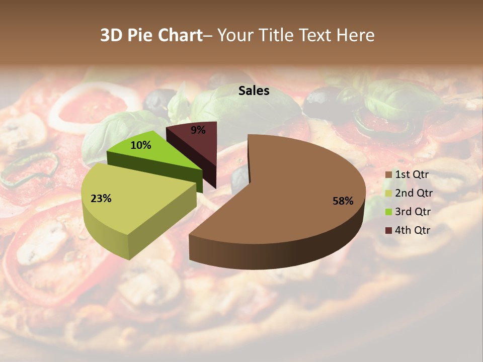 Chopping Board Cutting Board Baked PowerPoint Template
