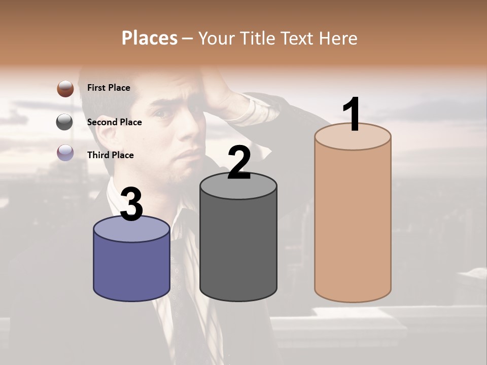 Tall Worker Top PowerPoint Template