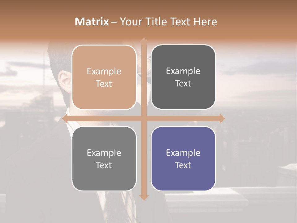Tall Worker Top PowerPoint Template