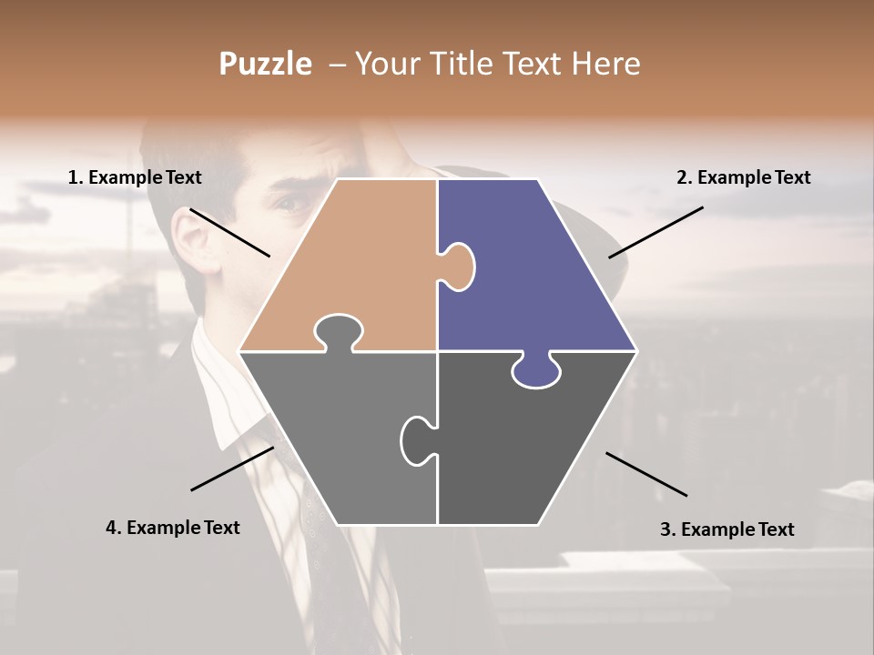 Tall Worker Top PowerPoint Template