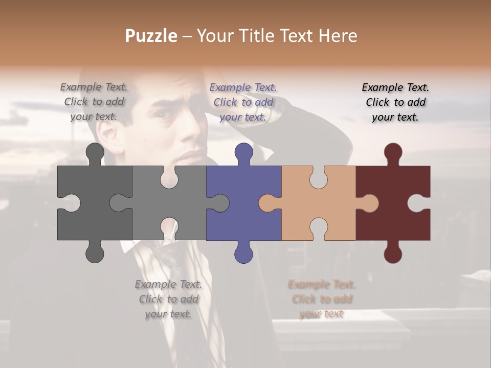 Tall Worker Top PowerPoint Template