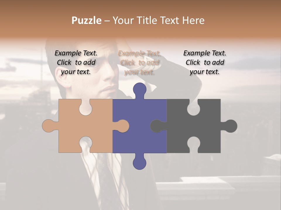 Tall Worker Top PowerPoint Template