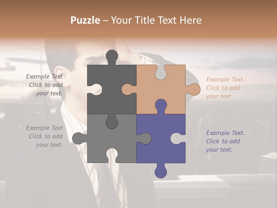 Tall Worker Top PowerPoint Template