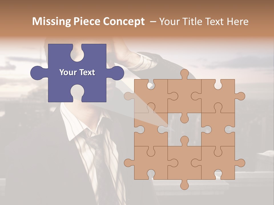 Tall Worker Top PowerPoint Template