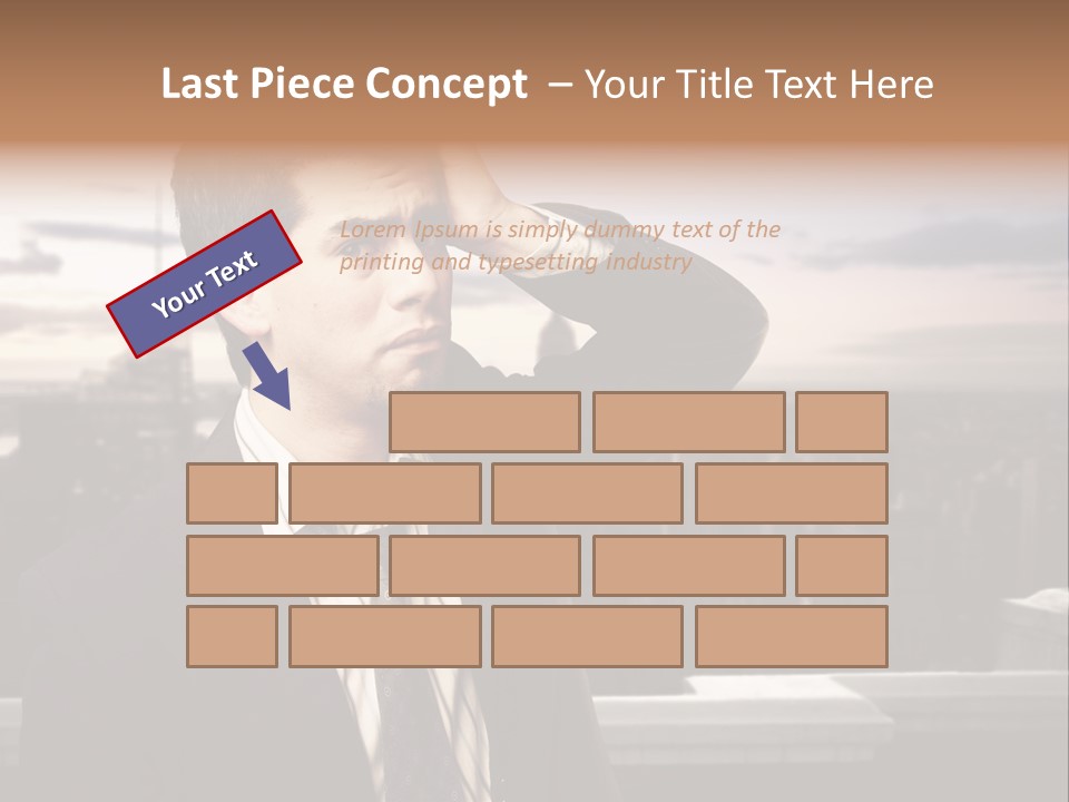 Tall Worker Top PowerPoint Template