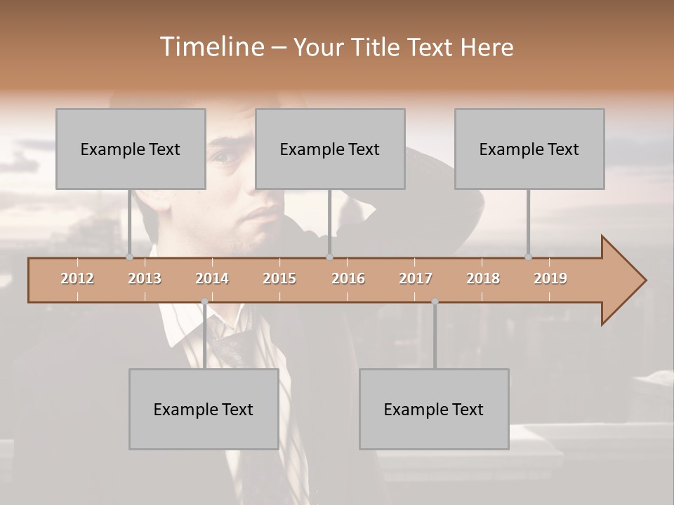 Tall Worker Top PowerPoint Template
