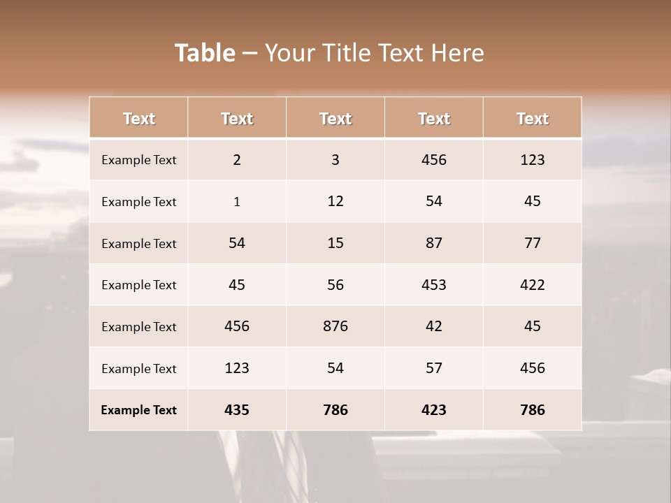 Tall Worker Top PowerPoint Template