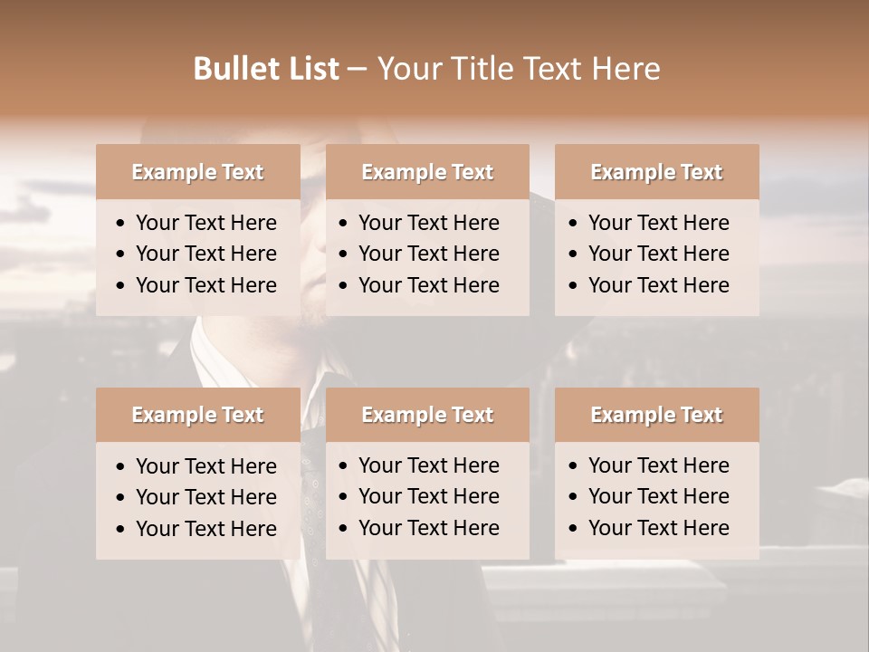 Tall Worker Top PowerPoint Template