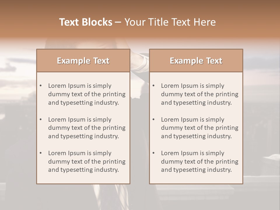 Tall Worker Top PowerPoint Template
