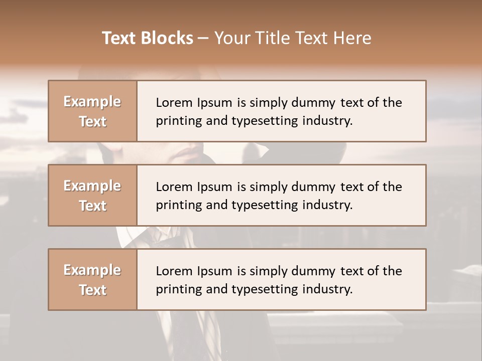 Tall Worker Top PowerPoint Template