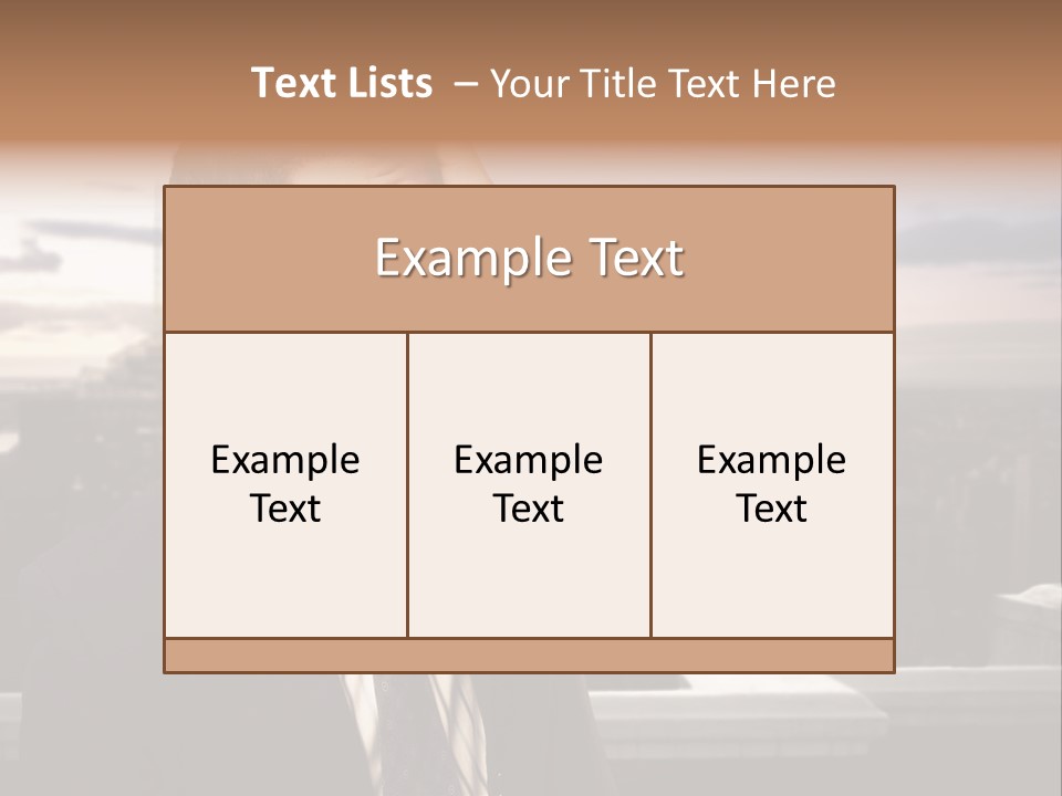 Tall Worker Top PowerPoint Template