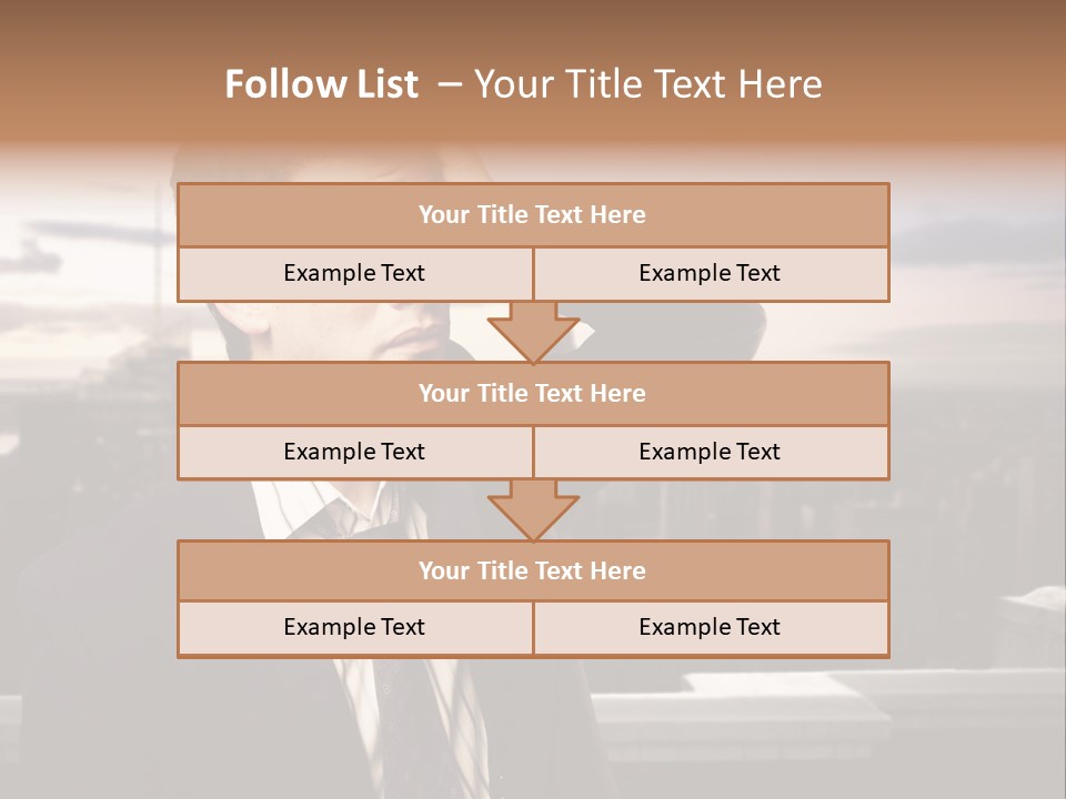 Tall Worker Top PowerPoint Template