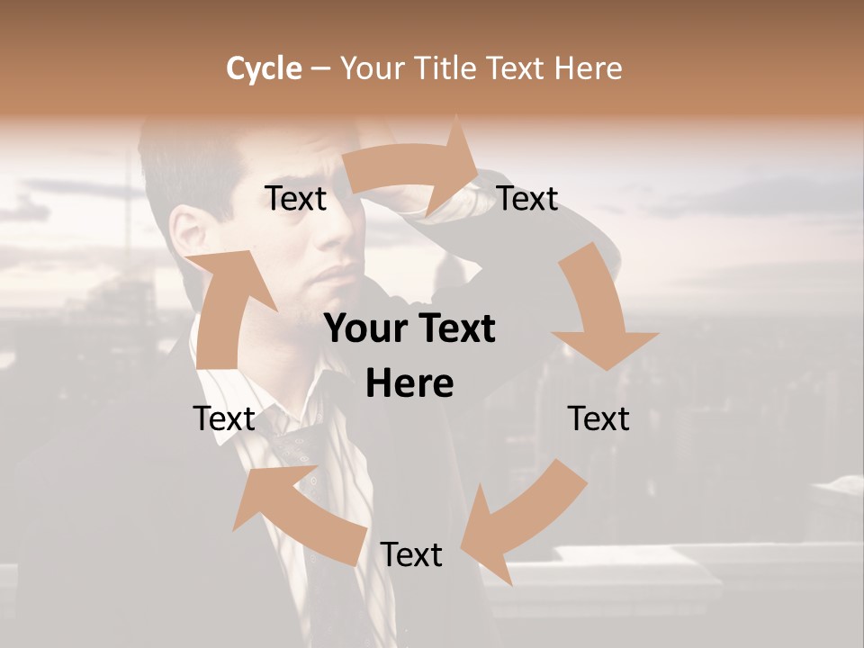 Tall Worker Top PowerPoint Template
