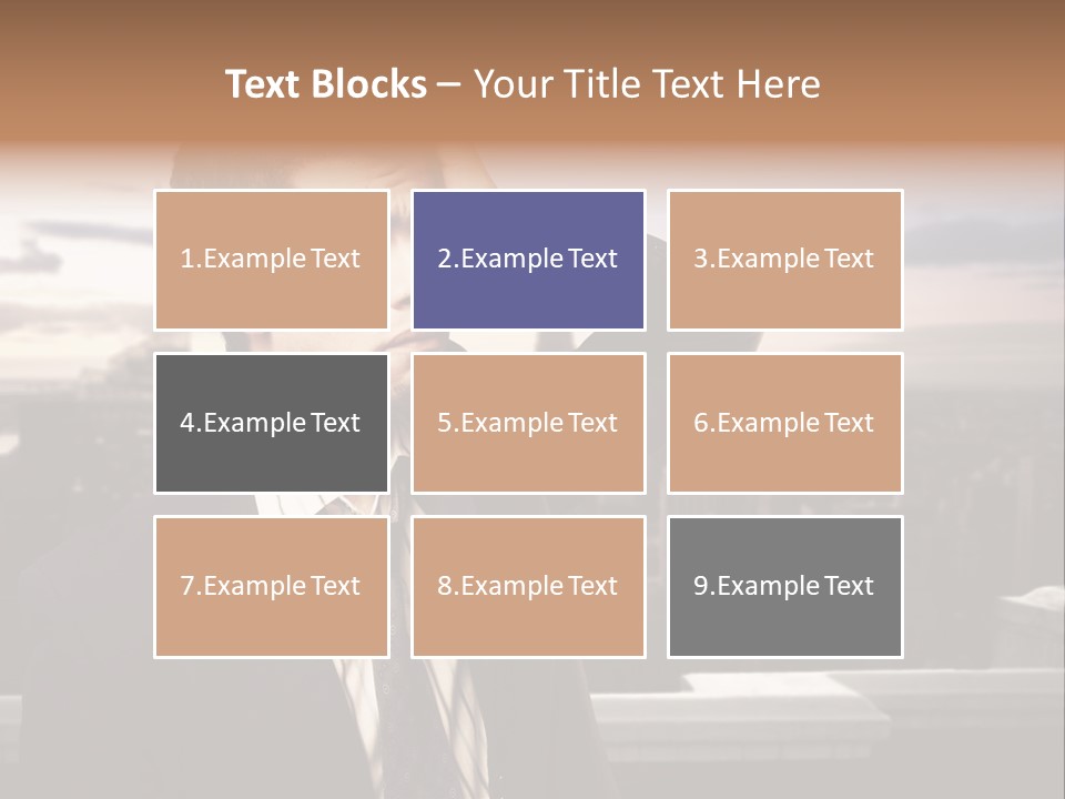 Tall Worker Top PowerPoint Template